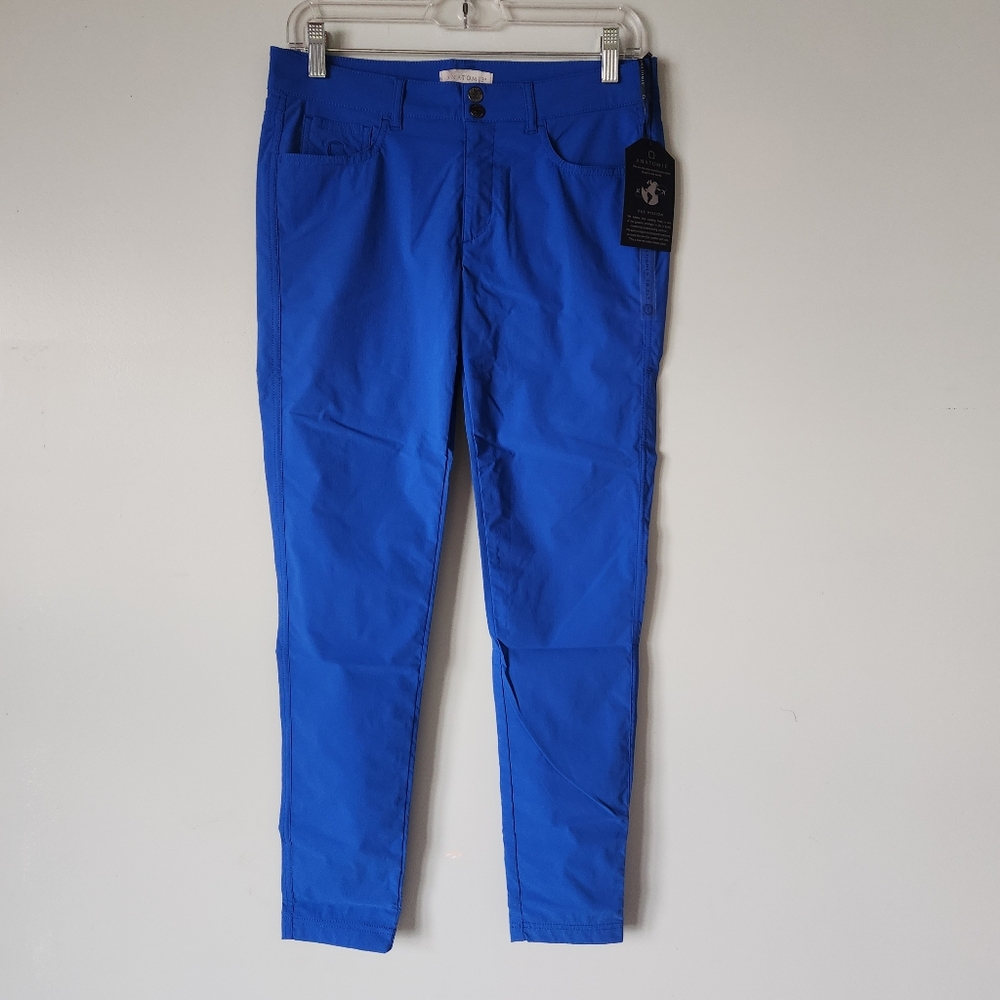 NWT $248 ANATOMIE Blue Luisa Pants Size Small Golf Travel Casual - Picture 2 of 9